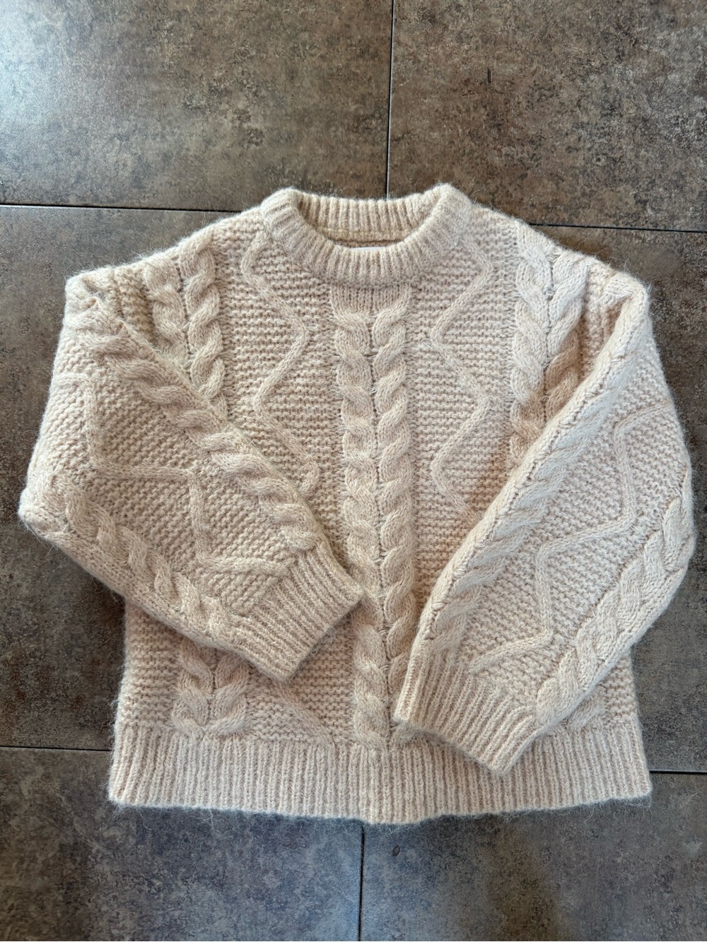 Girls Zara cable sweater